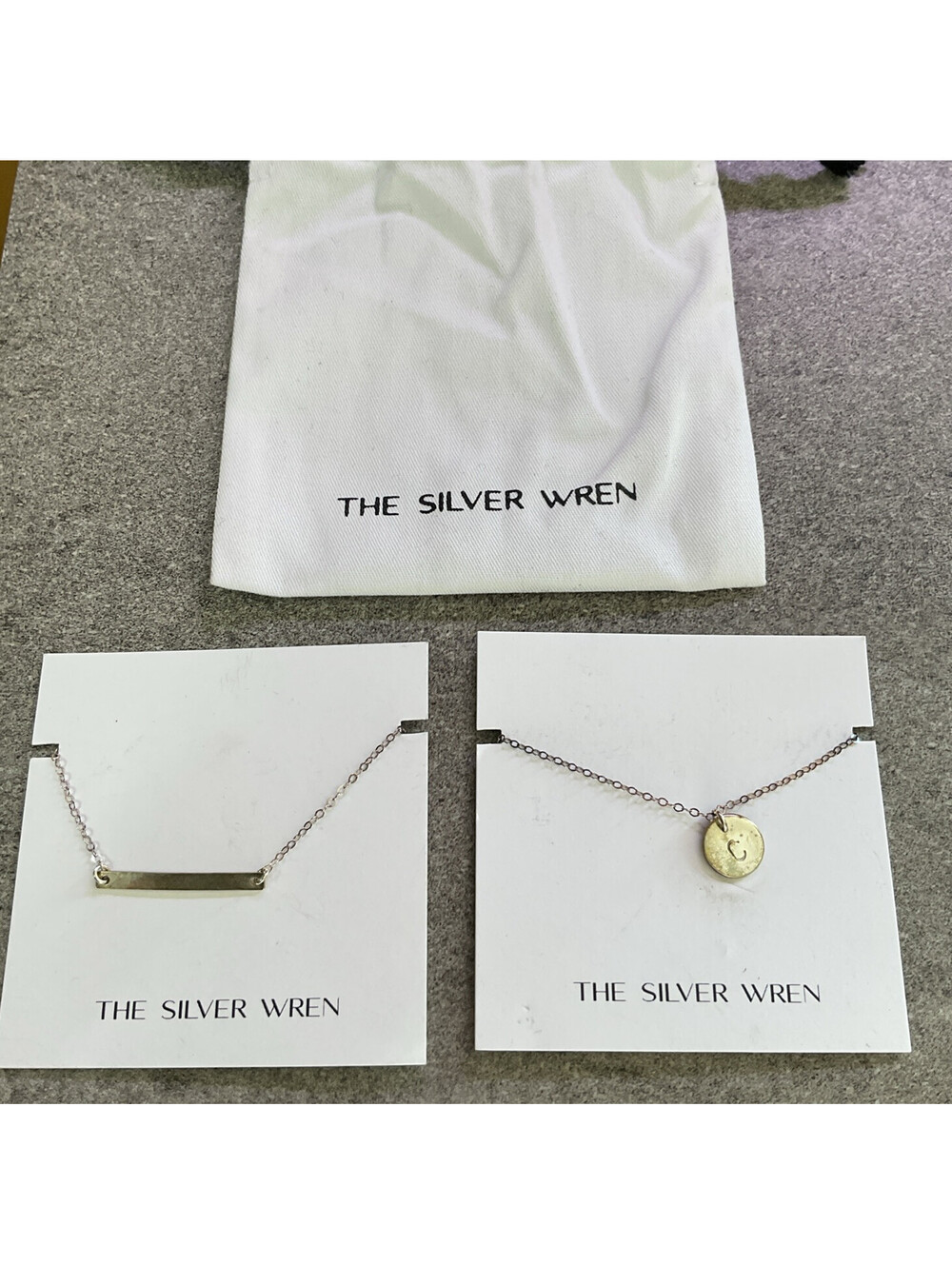 Pair Of The Silver Wren Sterling Silver Necklaces New With Bag